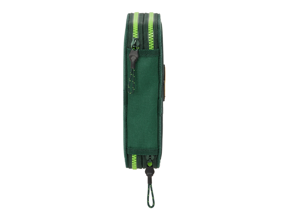 PLUMIER ESCOLAR SAFTA DOBLE PEQUEO 28 PIEZAS RESISTENTE AL AGUA REAL BETIS BALOMPIE 195X125X40 MM
