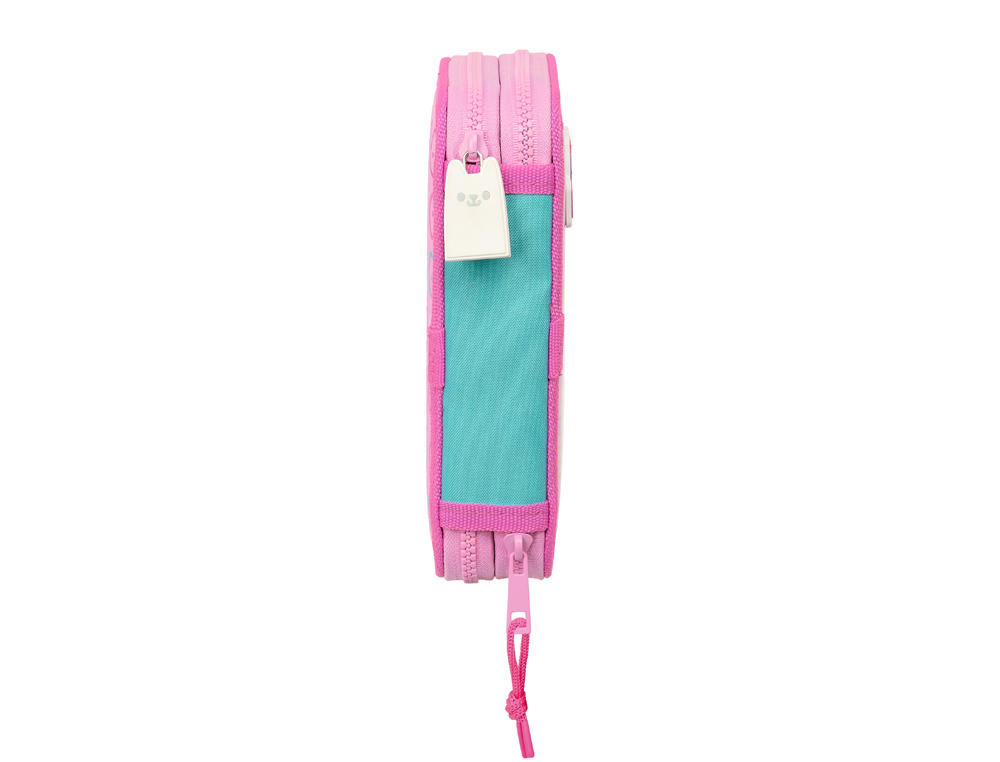 PLUMIER ESCOLAR SAFTA DOBLE PEQUEO 28 PIEZAS GABBY S DOLLHOUSE PARTY 195X125X40 MM