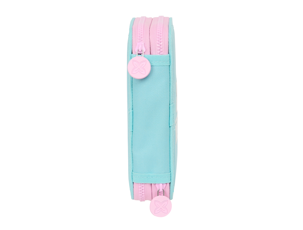 PLUMIER ESCOLAR SAFTA DOBLE PEQUEÑO 28 PIEZAS MUNICH HEAVEN 195X125X40 MM