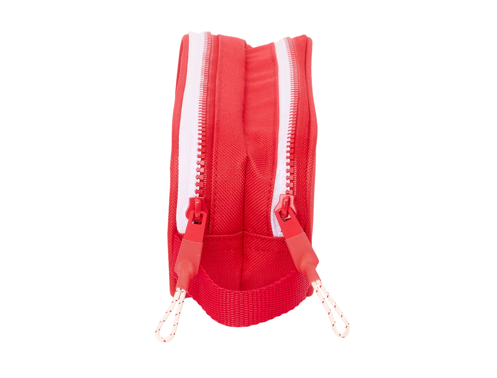 BOLSO ESCOLAR PORTATODO SAFTA DOBLE SEVILLA F.C. CORPORATIVA 80X210X60 MM