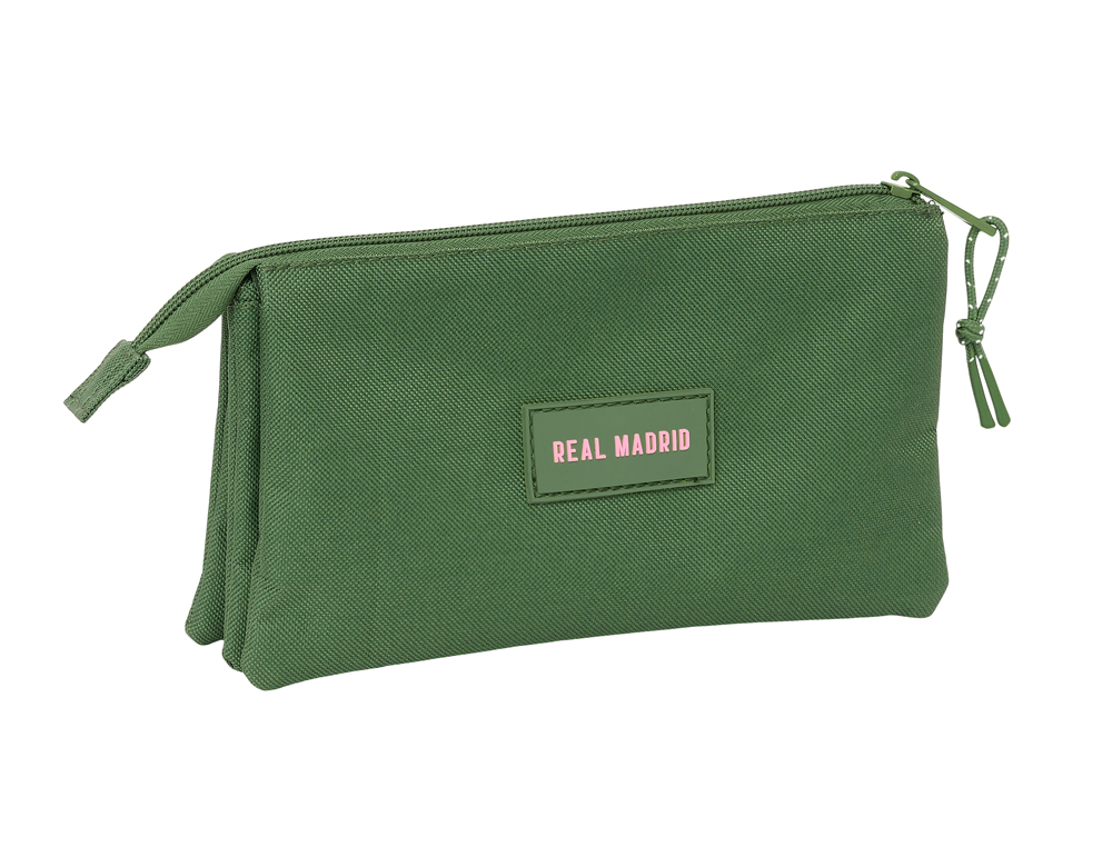 BOLSO ESCOLAR PORTATODO SAFTA TRIPLE REAL MADRID GIRL 120X220X30 MM