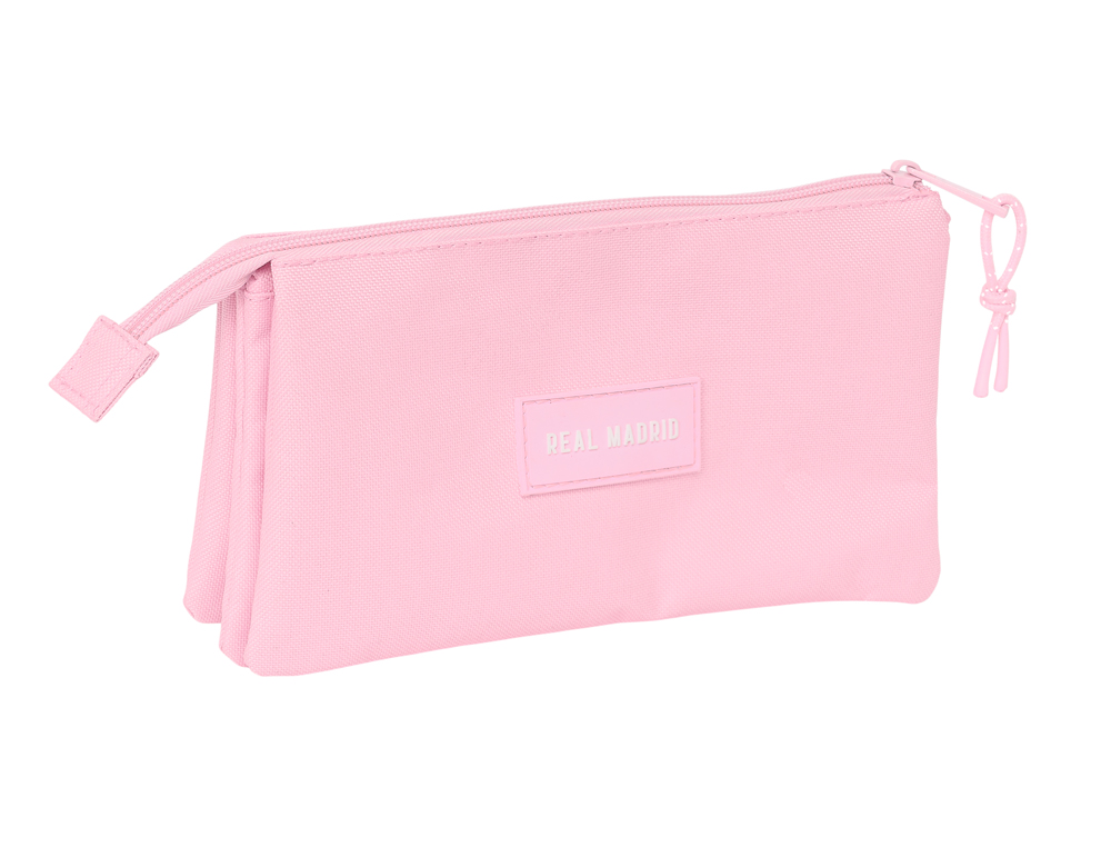 BOLSO ESCOLAR PORTATODO SAFTA TRIPLE REAL MADRID GIRL 120X220X30 MM