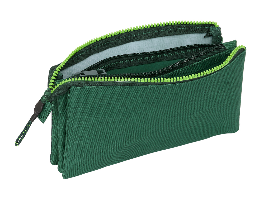 BOLSO ESCOLAR PORTATODO SAFTA TRIPLE RESISTENTE AL AGUA REAL BETIS BALOMPIE 120X220X30 MM