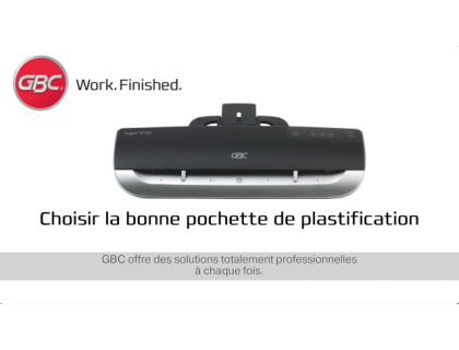 BOLSA DE PLASTIFICAR GBC DIN A4 2X125 MICRAS AUTOADHESIVA CAJA DE 100 UNIDADES