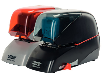 GRAPADORA RAPID ELECTRICA 5080E CAPACIDAD 80 HOJAS COLOR NEGRO USA GRAPAS 5080E
