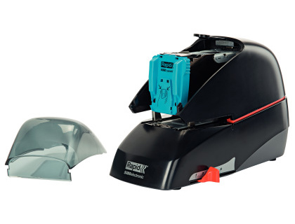 GRAPADORA RAPID ELECTRICA 5080E CAPACIDAD 80 HOJAS COLOR NEGRO USA GRAPAS 5080E