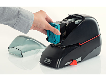 GRAPADORA RAPID ELECTRICA 5080E CAPACIDAD 80 HOJAS COLOR NEGRO USA GRAPAS 5080E