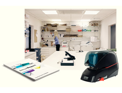 GRAPADORA RAPID ELECTRICA 5080E CAPACIDAD 80 HOJAS COLOR NEGRO USA GRAPAS 5080E