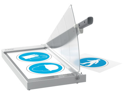 CIZALLA DE PALANCA LEITZ OFFICE DIN A3 BASE DE CRISTAL LONGITUD DE CORTE 457 MM CAPACIDAD DE CORTE 15 HOJAS