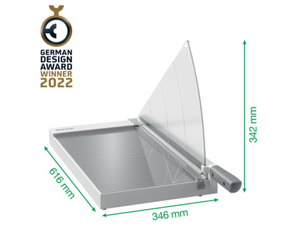 CIZALLA DE PALANCA LEITZ OFFICE DIN A3 BASE DE CRISTAL LONGITUD DE CORTE 457 MM CAPACIDAD DE CORTE 15 HOJAS