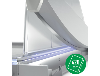CIZALLA DE PALANCA LEITZ OFFICE DIN A3 BASE DE CRISTAL LONGITUD DE CORTE 457 MM CAPACIDAD DE CORTE 15 HOJAS