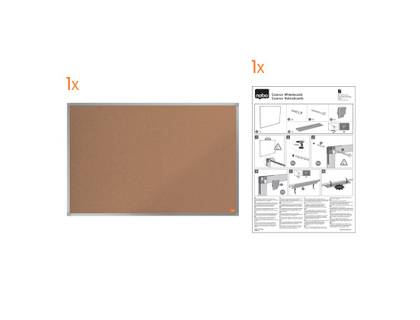 TABLERO DE ANUNCIOS NOBO ESSENCE CORCHO MARCO ALUMINIO 1500X1000 MM