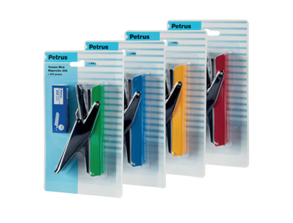 GRAPADORA PETRUS MAJORETTE DE TENAZA 205 CAPACIDAD 10 HOJAS + 1 CAJA GRAPAS N 202