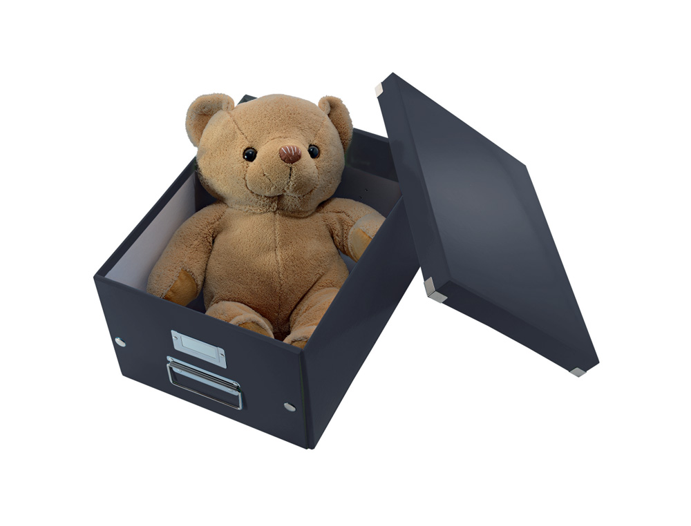 CAJA ALMACENAMIENTO LEITZ CLICK & STORE CUBICA GRANDE COLOR NEGRO 320X360X310 MM