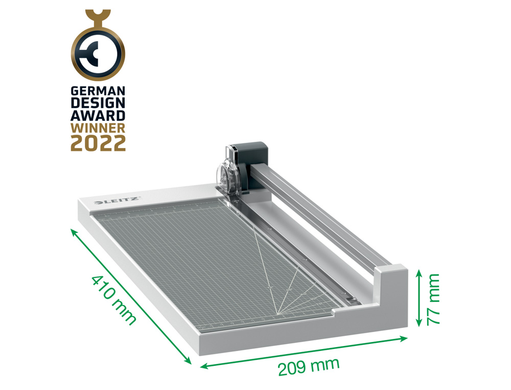 CIZALLA DE RODILLO LEITZ PRECISION HOME OFFICE A4 BASE PLASTICO CAPACIDAD DE CORTE 10 HOJAS