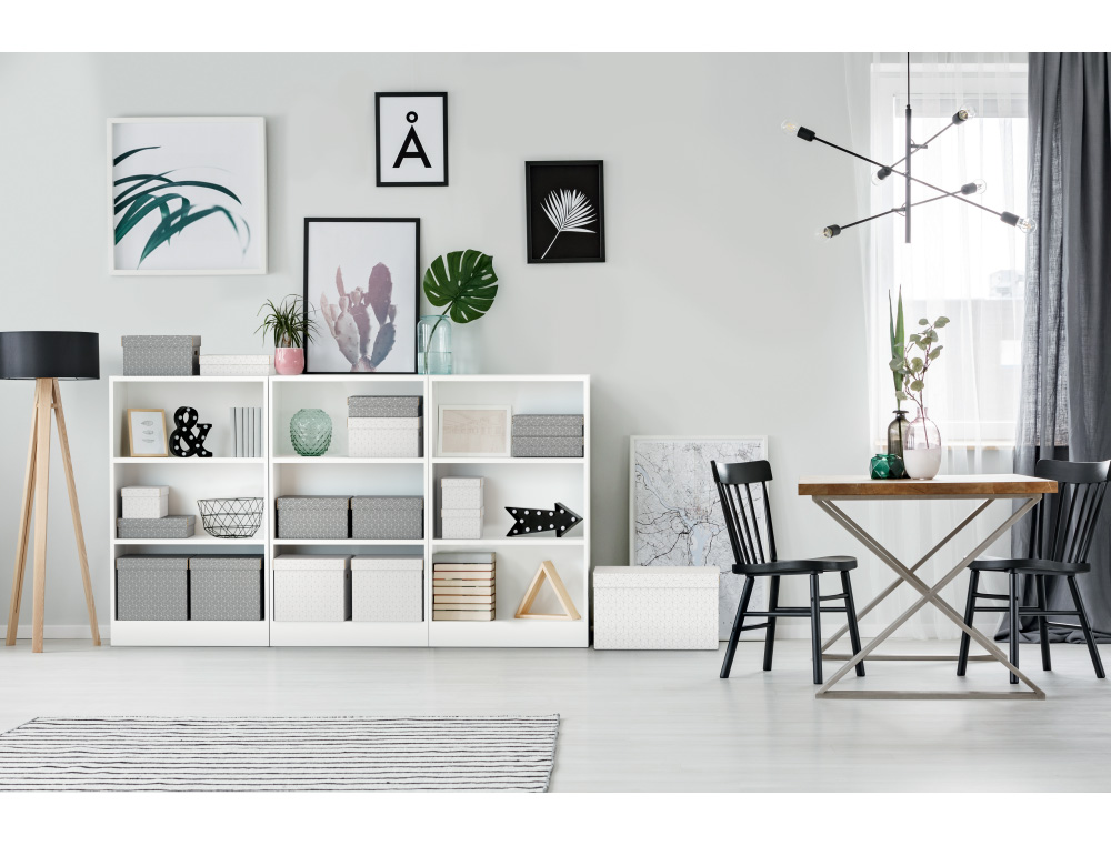 CAJA ALMACENAMIENTO ESSELTE CUBICA COLOR BLANCO 365X320X315 MM PACK DE 3 UNIDADES