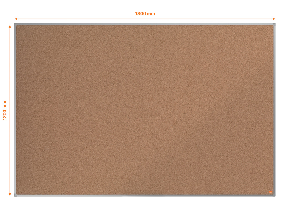 PIZARRA CORCHO NOBO ESSENCE MARCO ALUMINIO 180X120 CM