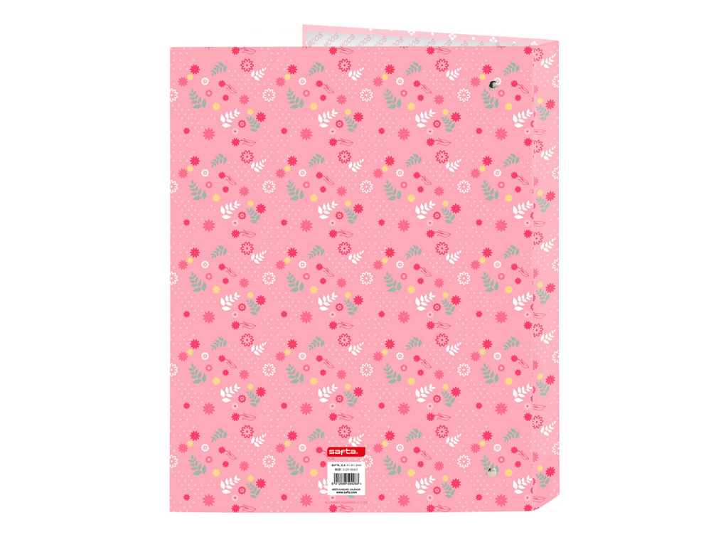 CARPETA CARTON FOLIO 4 ANILLAS MIXTAS SAFTA MOOS PASSION