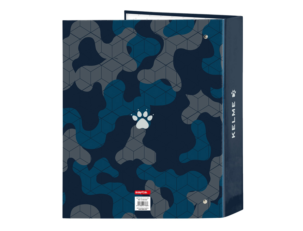CARPETA CARTON FOLIO 4 ANILLAS SAFTA LOMO ANCHO KELME EPIC