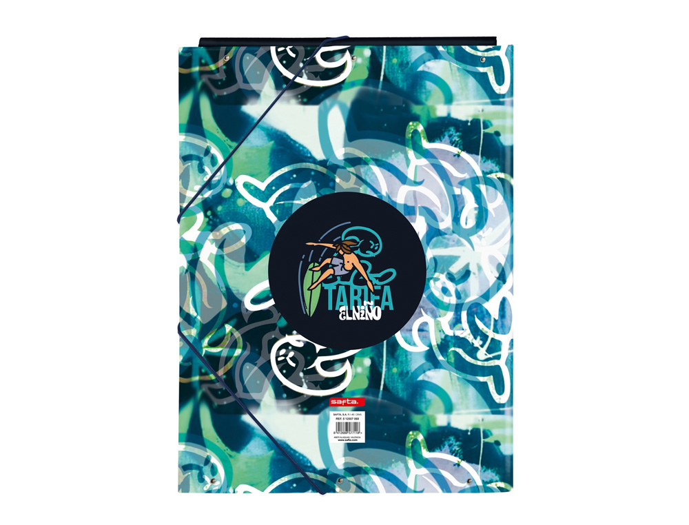 CARPETA CARTON FOLIO GOMAS SOLAPAS SAFTA EL NIO KOOK