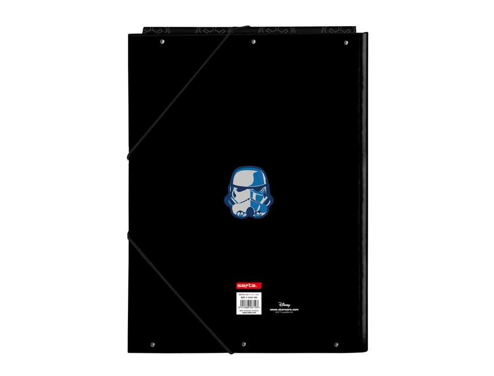 CARPETA CARTON FOLIO GOMAS SOLAPAS SAFTA STAR WARS REBELLION