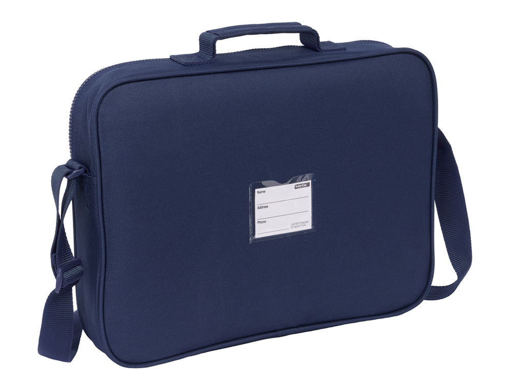 CARTERA ESCOLAR SAFTA EXTRAESCOLARES BENETTON FLAG 280X380X60 MM