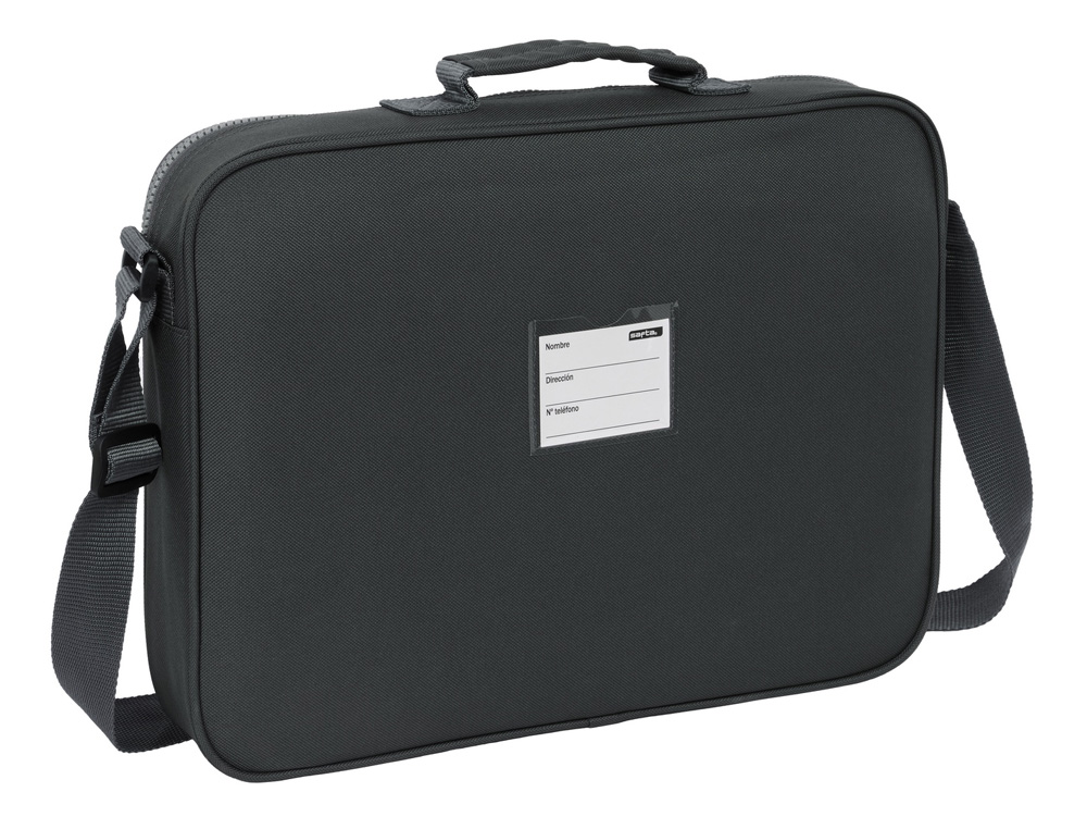 CARTERA ESCOLAR SAFTA EXTRAESCOLARES REAL MADRID 3 EQUIPACION 24/25 280X380X60 MM