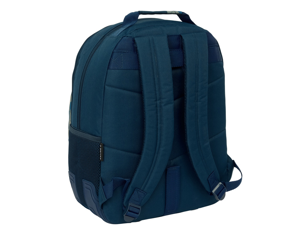 MOCHILA SAFTA DOBLE CON CANTONERAS ADAPTABLE A CARRO KELME EPIC 420X320X150 MM