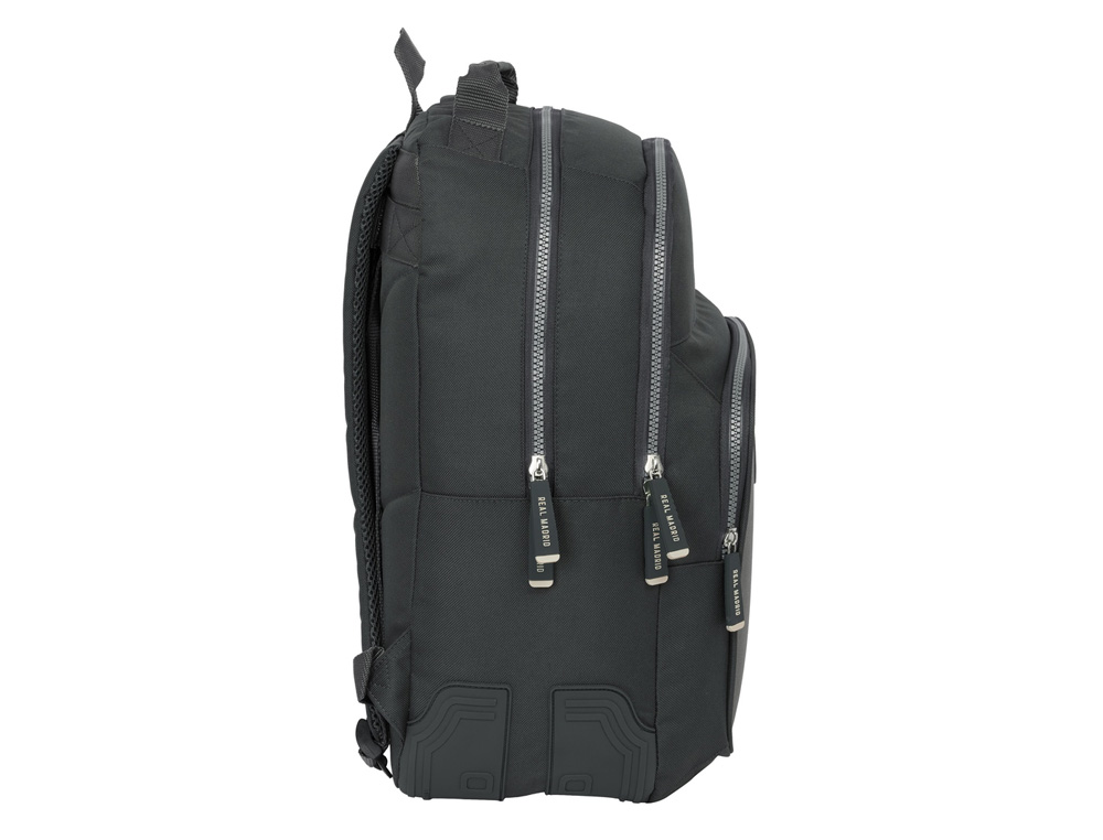 MOCHILA SAFTA DOBLE CON CANTONERAS ADAPTABLE A CARRO REAL MADRID 3 EQUIPACION 24/25 420X320X150 MM