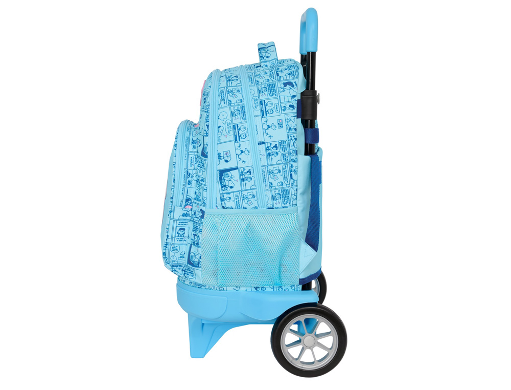 MOCHILA SAFTA GRANDE CON RUEDAS COMPACT EVOLUTION EXTRAIBLE SNOOPY LOVE 450X330X220 MM