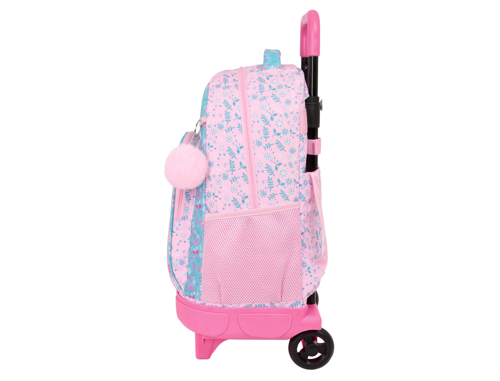 MOCHILA SAFTA GRANDE CON RUEDAS COMPACT EXTRAIBLE GLOWLAB KIDS SWING 450X330X220 MM