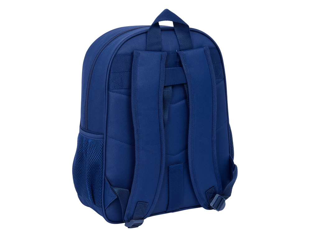 MOCHILA SAFTA JUNIOR ADAPTABLE A CARRO F.C. BARCELONA NAVY BLUE 380X320X120 MM