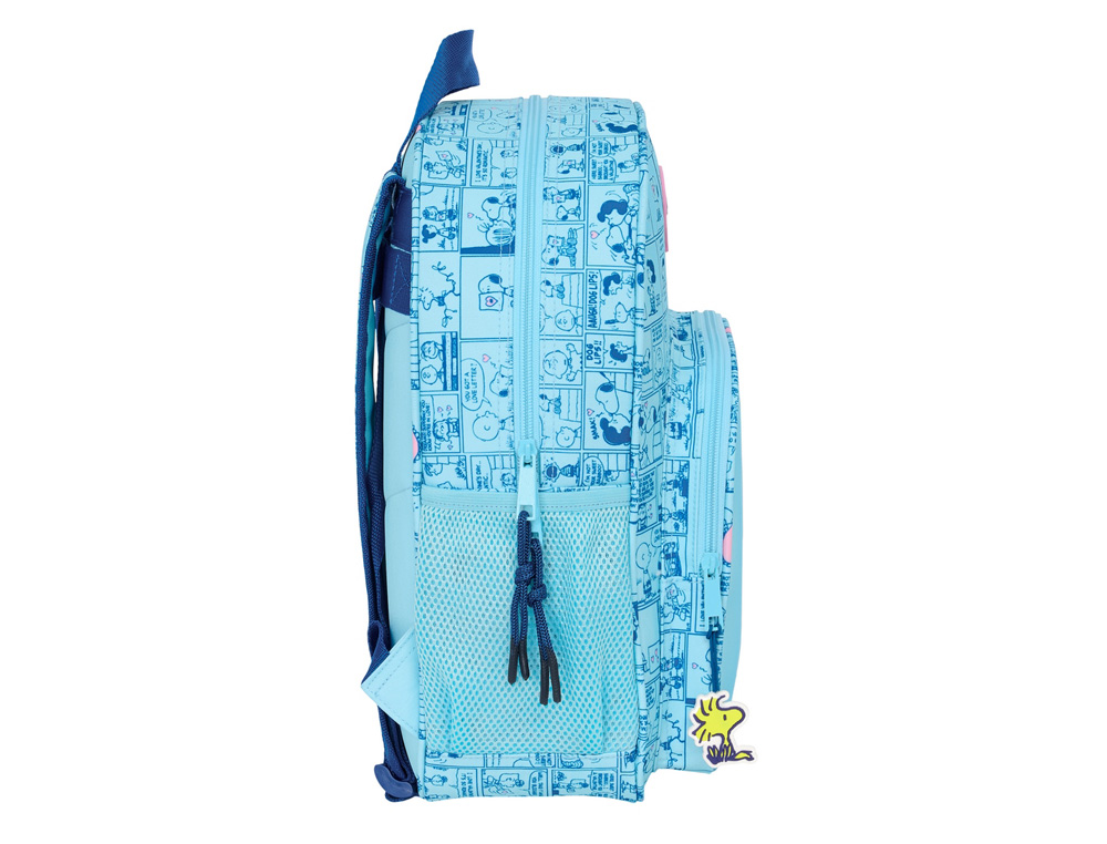 MOCHILA SAFTA JUNIOR ADAPTABLE A CARRO SNOOPY LOVE 380X320X120 MM