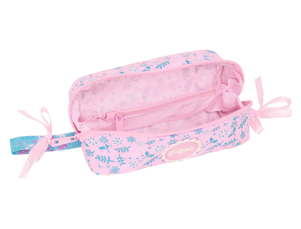 BOLSO ESCOLAR PORTATODO SAFTA CUADRADO GRANDE GLOWLAB KIDS SWING 80X200X80 MM