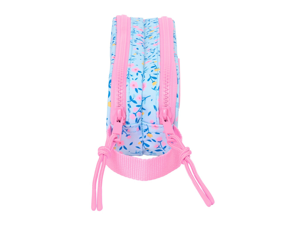 BOLSO ESCOLAR PORTATODO SAFTA DOBLE VICKY MARTIN BERROCAL PARAISO 80X210X60 MM