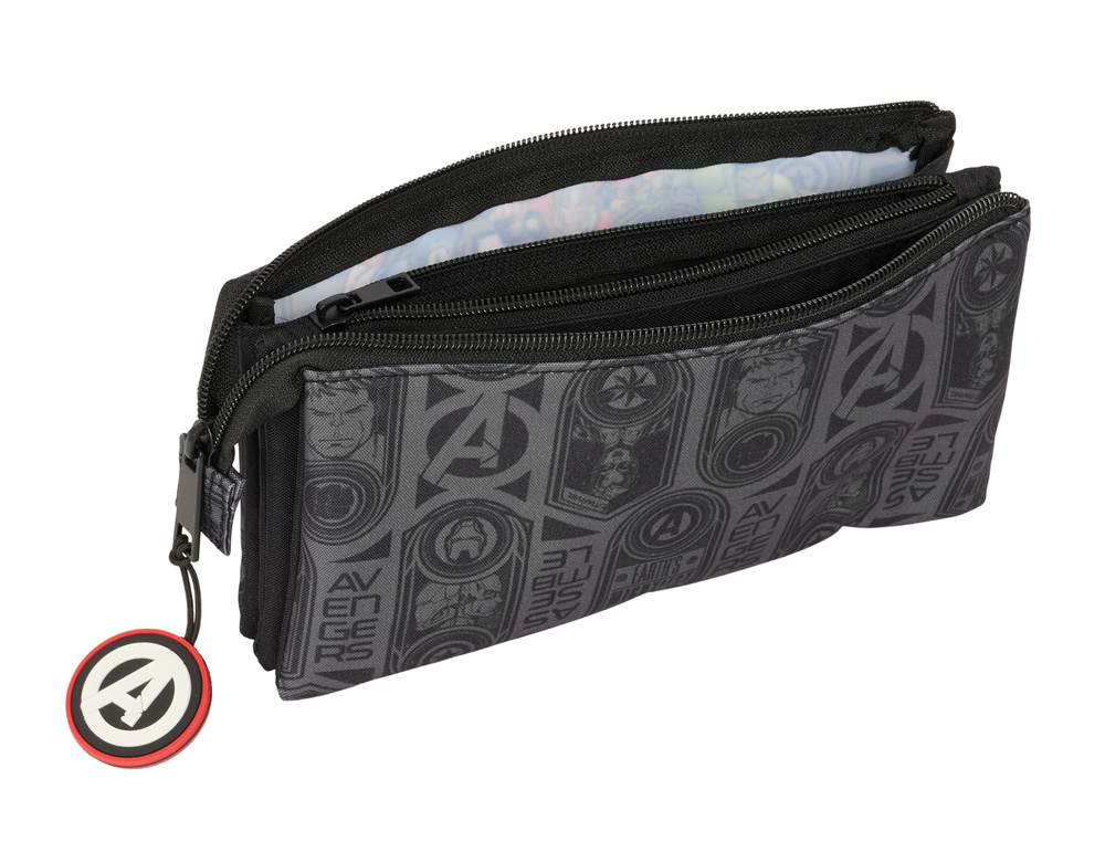 BOLSO ESCOLAR PORTATODO SAFTA TRIPLE AVENGERS VENDETTA 120X220X30 MM