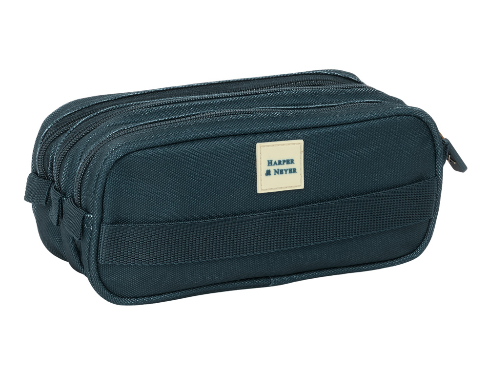 BOLSO ESCOLAR PORTATODO SAFTA TRIPLE BIG HARPER & NEYER 100X215X80 MM