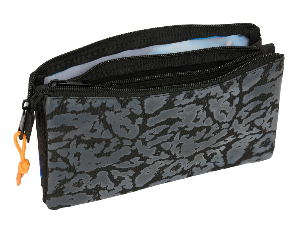 BOLSO ESCOLAR PORTATODO SAFTA TRIPLE NARUTO CHAKRA