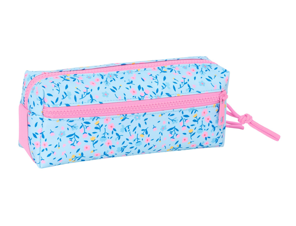 BOLSO ESCOLAR PORTATODO SAFTA TRIPLE CON GOMA ELASTICA 22CM VICKY MARTIN BERROCAL PARAISO 85X220X60 MM
