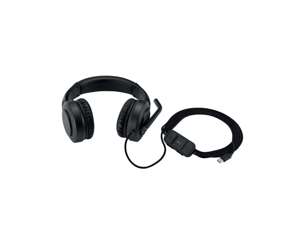 AURICULAR KENSINGTON H1000 BIAURAL CON MICROFONO USB-C CABLE 180 CM