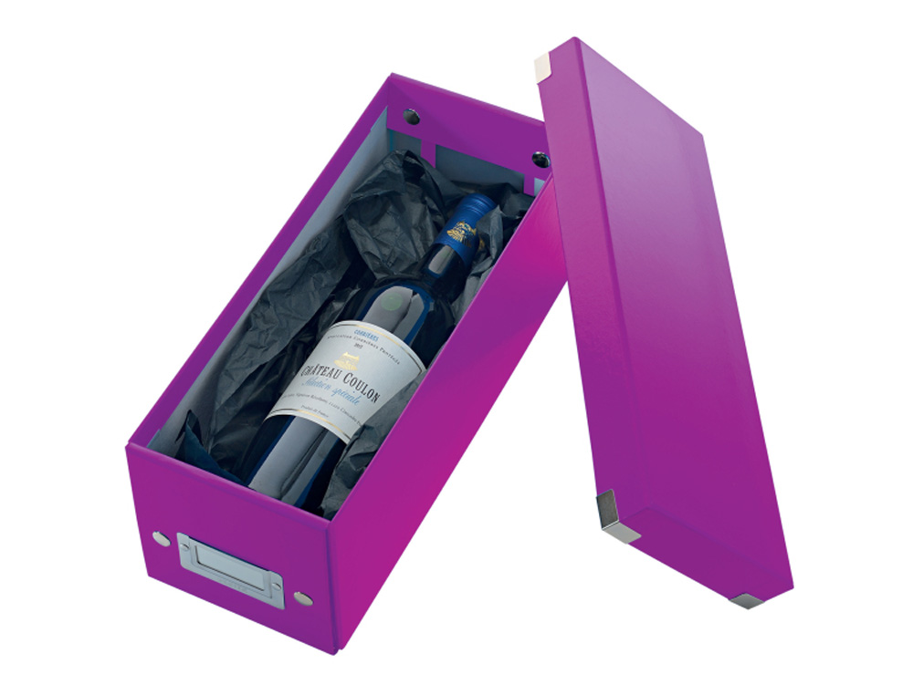 CAJA DE ALMACENAMIENTO LEITZ CLICK&STORE CD BOX COLOR VIOLETA 143X147X352 MM