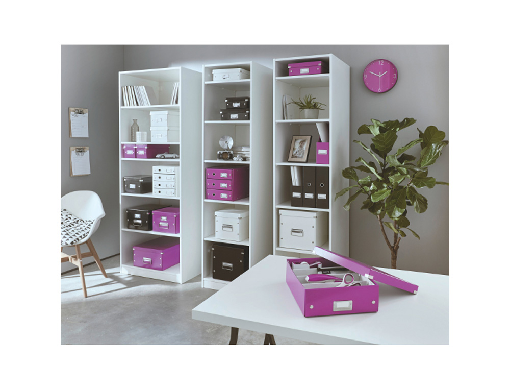 CAJA DE ALMACENAMIENTO LEITZ CLICK&STORE CD BOX COLOR VIOLETA 143X147X352 MM