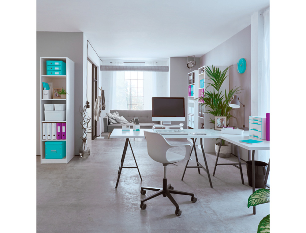 CAJA DE ALMACENAMIENTO LEITZ CLICK&STORE CD BOX COLOR VIOLETA 143X147X352 MM