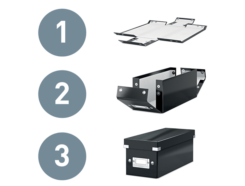 CAJA DE ALMACENAMIENTO LEITZ CLICK&STORE DVD BOX COLOR VERDE 206X147X352 MM