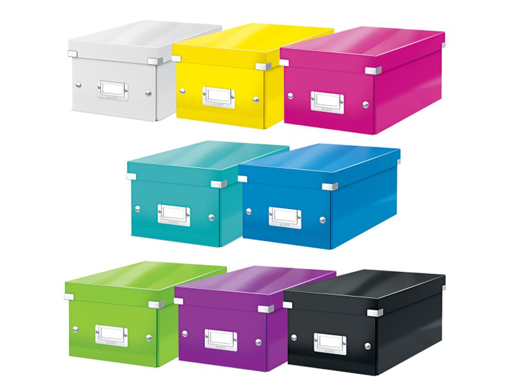 CAJA DE ALMACENAMIENTO LEITZ CLICK&STORE DVD BOX COLOR VERDE 206X147X352 MM