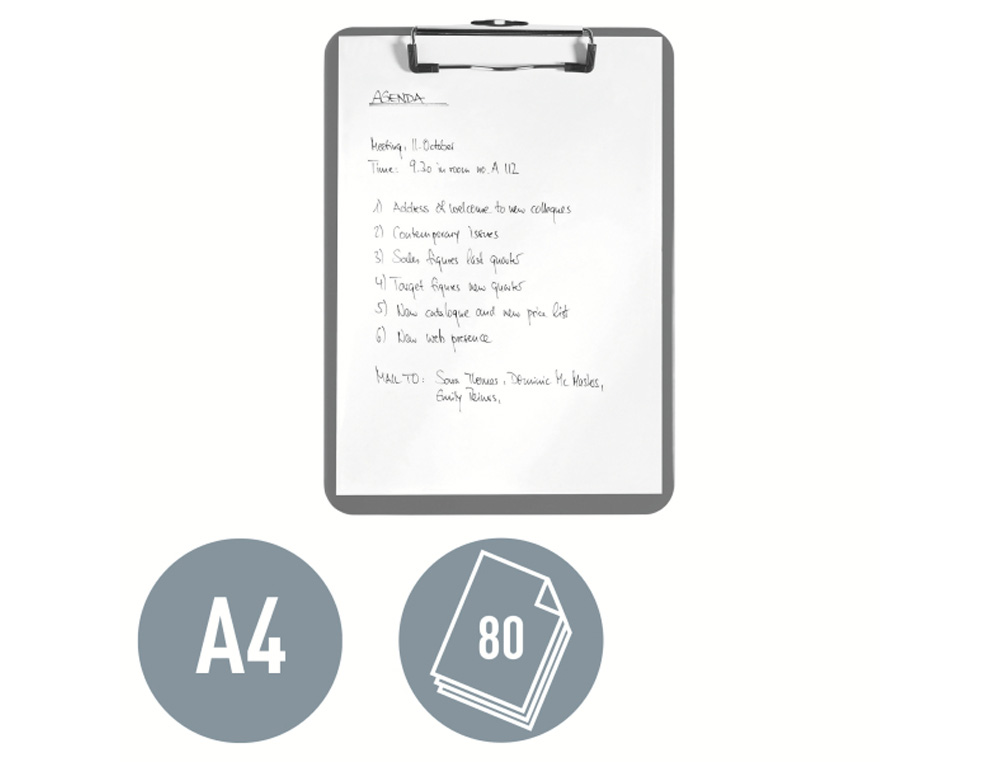 CARPETA LEITZ WOW PLASTICO RIGIDO DIN A4 CON PINZA SUPERIOR COLOR BLANCO