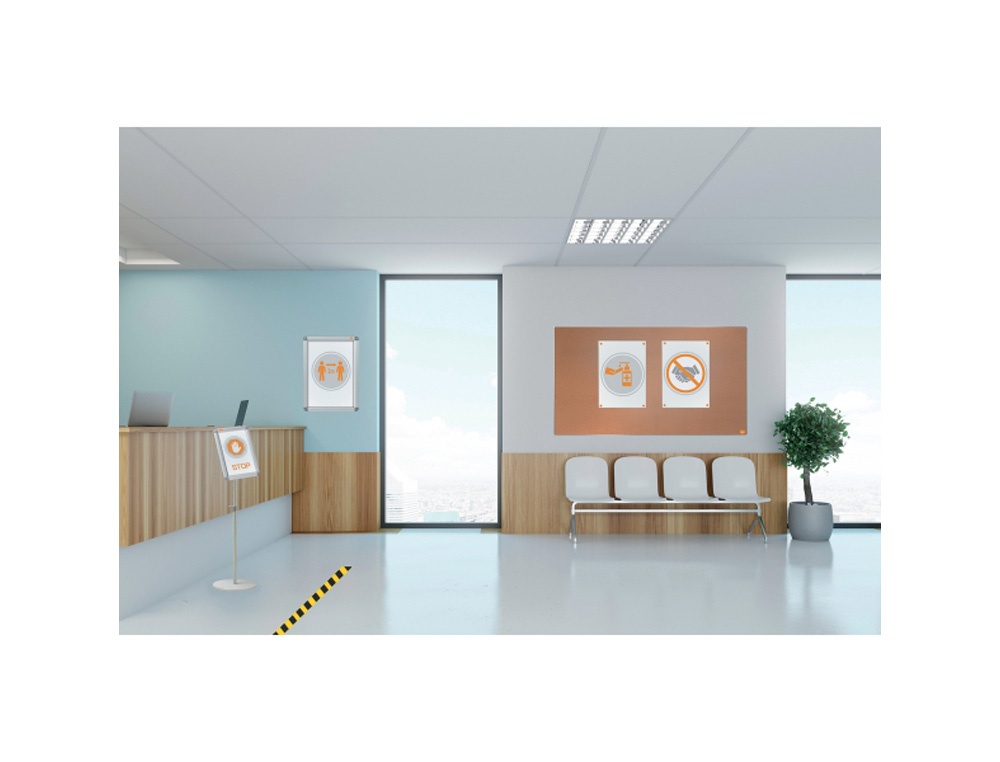 VITRINA DE ANUNCIOS NOBO CON MARCO DE ALUMINIO A PRESION PREMIUM PLUS PARA EXTERIOR DIN A0 976X40X1390 MM