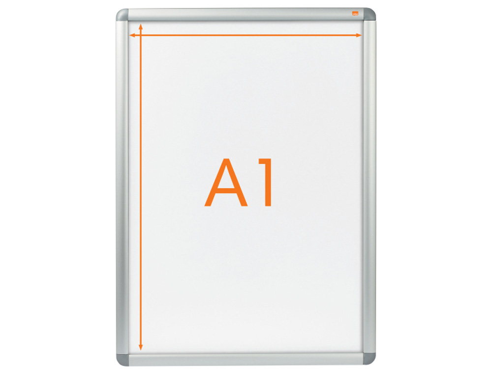 VITRINA DE ANUNCIOS NOBO CON MARCO DE ALUMINIO A PRESION PREMIUM PLUS PARA EXTERIOR DIN A1 650X900X17 MM