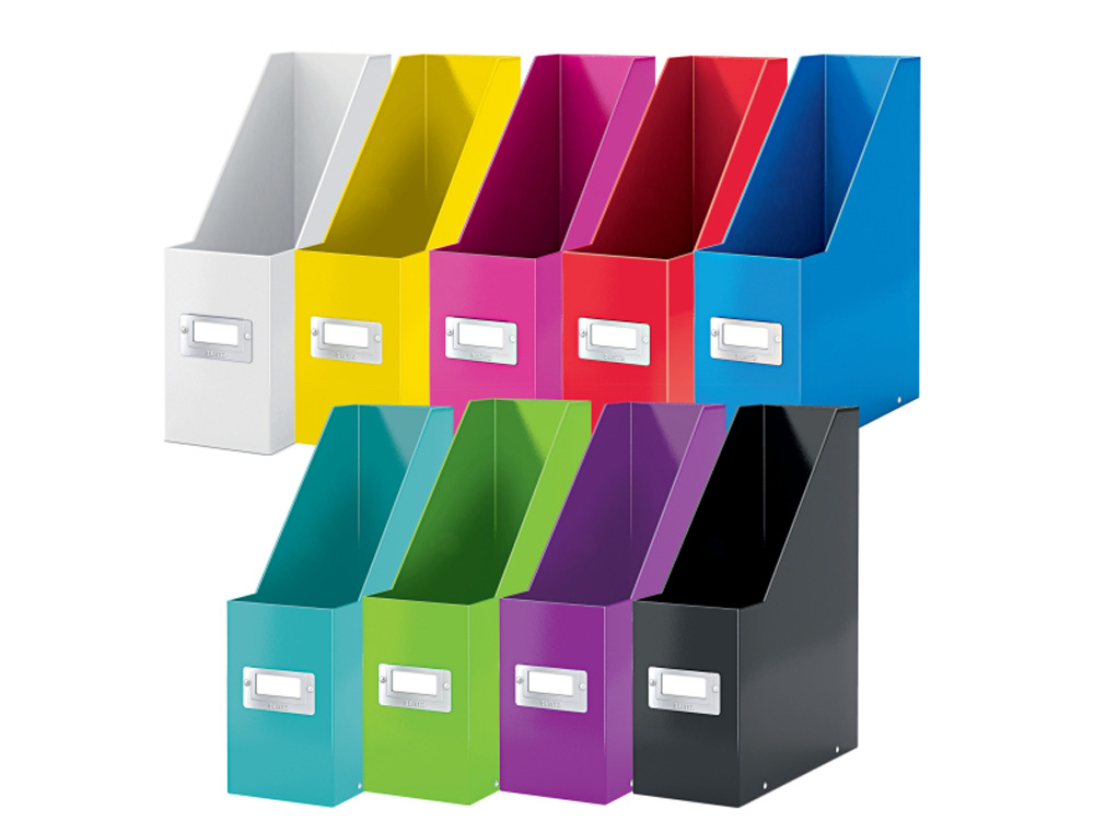 REVISTERO LEITZ CLICK & STORE CARTON FORRADO COLOR AZUL 103X170X235 MM