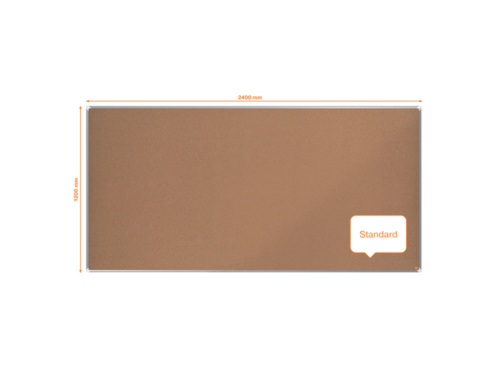 TABLERO DE ANUNCIOS NOBO PREMIUM PLUS CORCHO 2400X1200MM